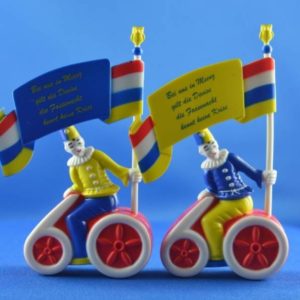 Jubiläumsplakette 2010 Narr auf Fahrrad