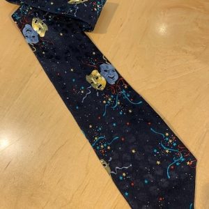 Seiden-Krawatte mit Karnevalsmasken, org. 1990er