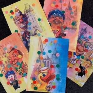 5 Fastnachts-Postkarten Wioleta Salo